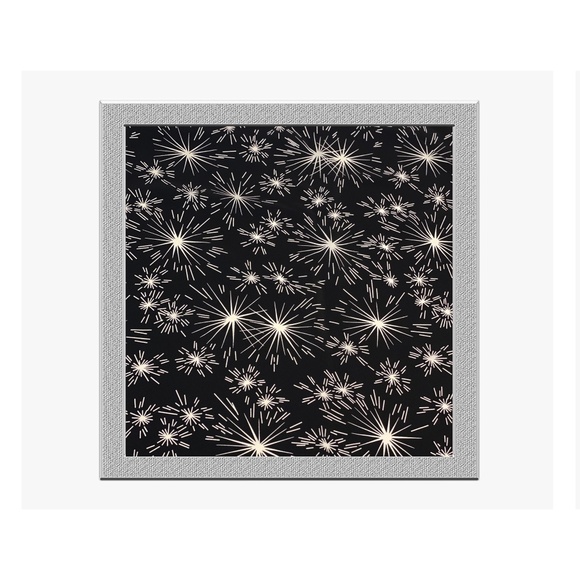 NWT SILKLETTE Illuminations 100% Fine Silk Kerchief Scarf BLACK/WHITE - Picture 7 of 7